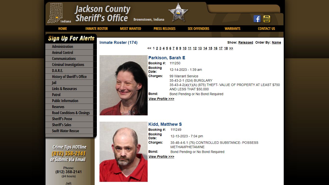 Inmate Roster - Current Inmates Booking Date Descending - Jackson ...